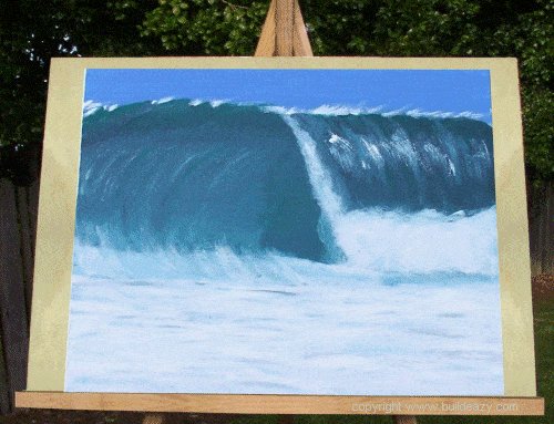 Surf wave-painted by Angela Kenny