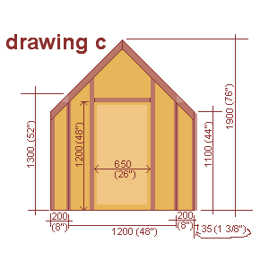 playhouse front wall plan