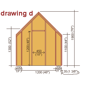 playhouse rear wall plan