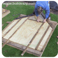 making the playhouse walls
