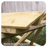 ridge beam ends angled