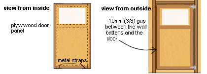 kids cottage door detail