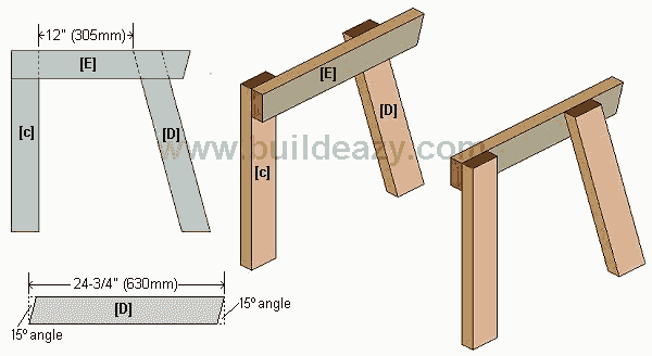 Two Seater Bench Plan : Assembling the Sides