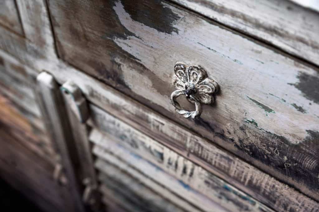 Authentic Wooden Cabinet with Spanish style handle pulls