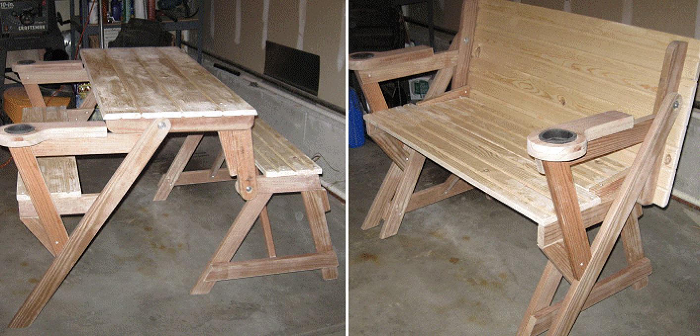 How To Make A Compact Folding Picnic Table Buildeazy