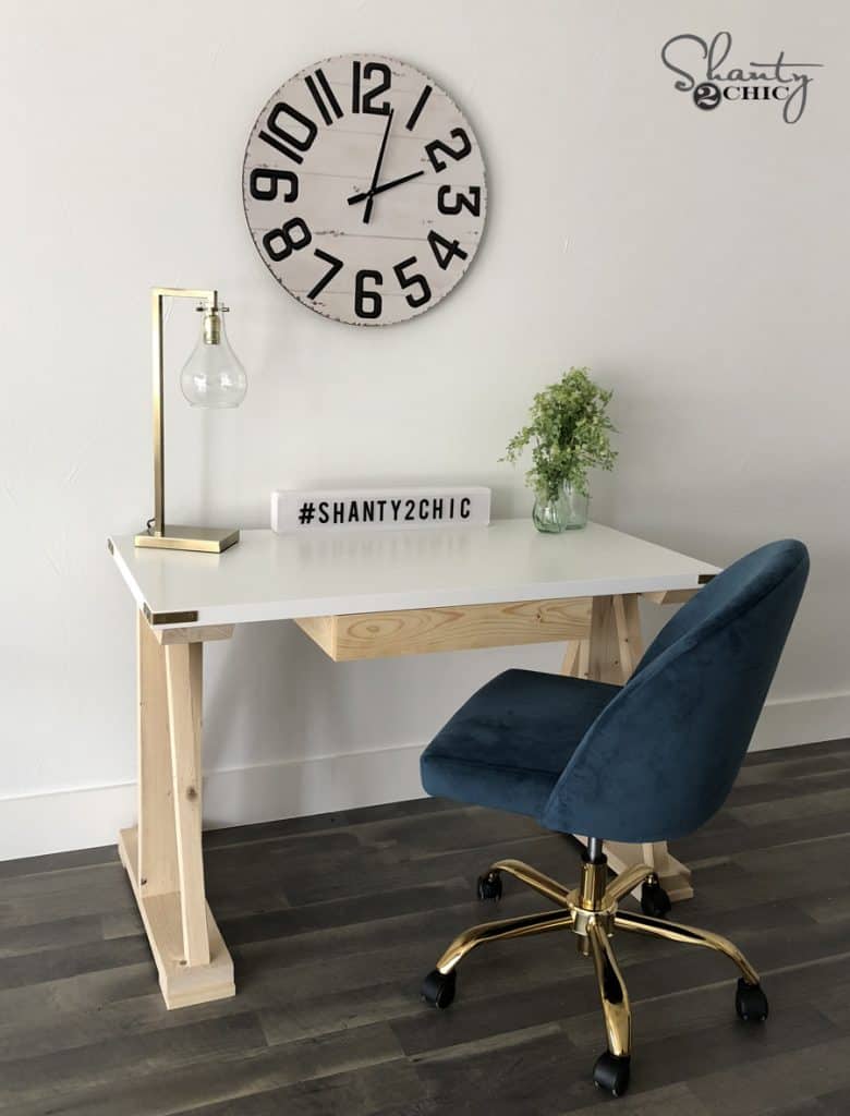 Carved Espresso Wooden Desk