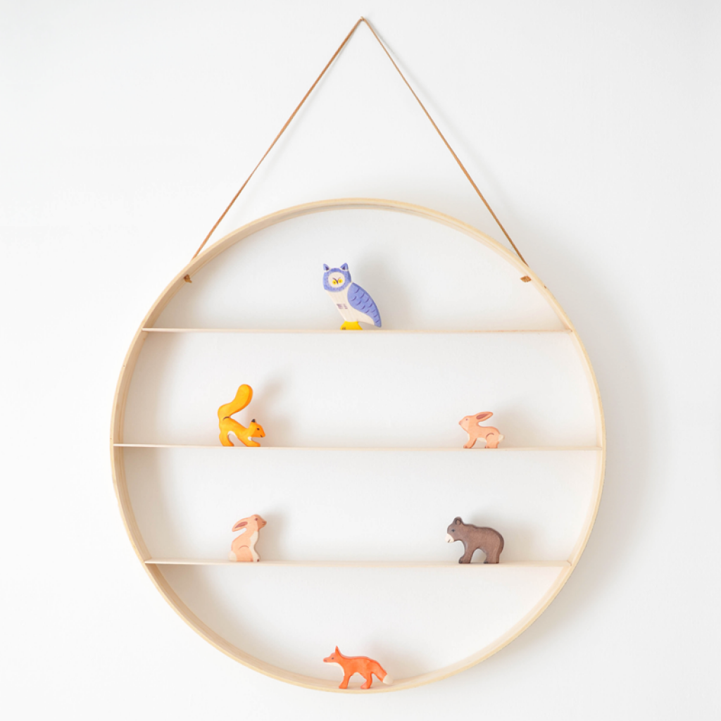 Circle Wood Shelf