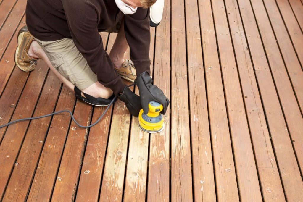 Deck Being Sand