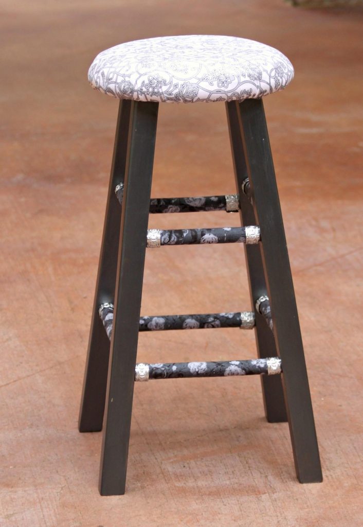 Elegant wood stool