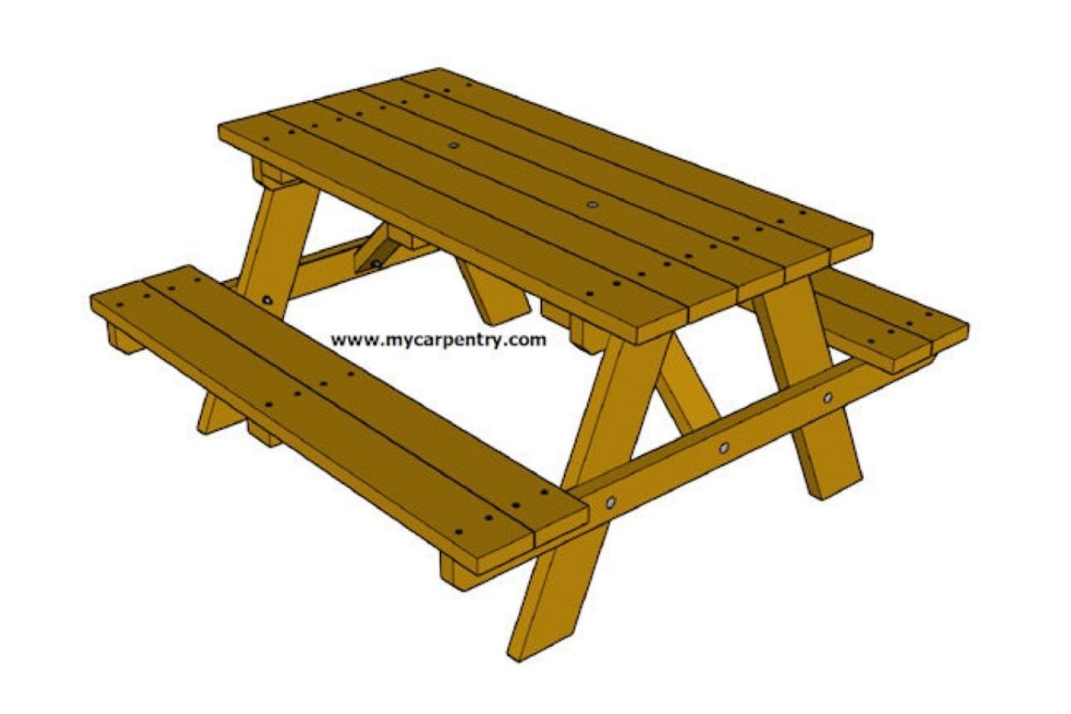 Free Picnic Table Plans | BuildEazy