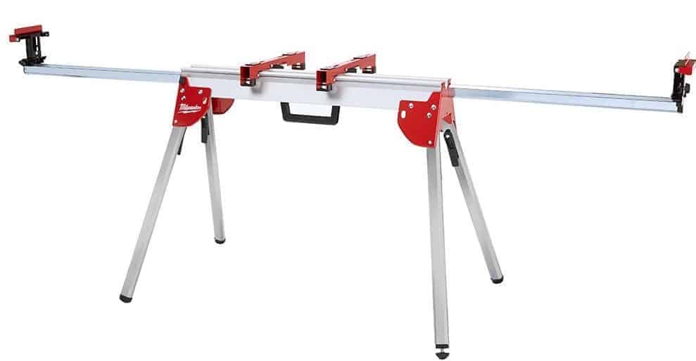 Miter Saw Tool Stand Work Site Shop or Garage Saw Frame 750 lb Capacity 