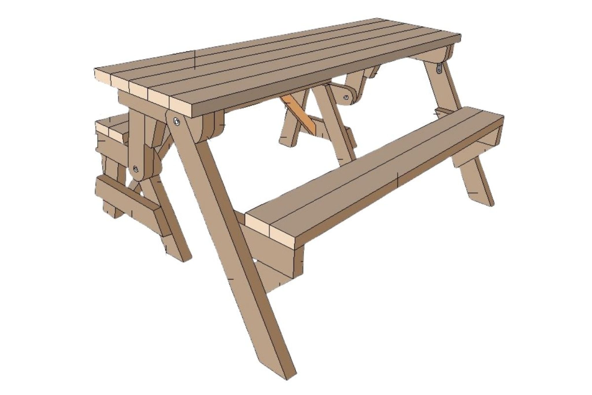 Free Picnic Table Plans BuildEazy