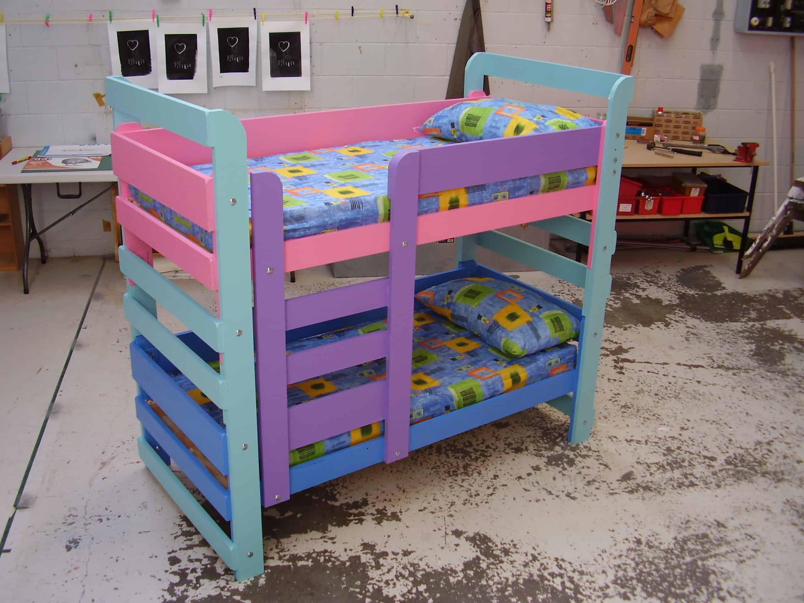 How To Make Kid S Bunk Beds Buildeazy, American Girl Bunk Bed Diy