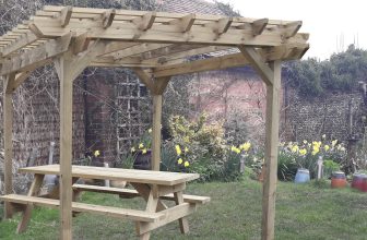How to build a 10ft x 10ft (3m x 3m) Pergola – Plans & Instructions