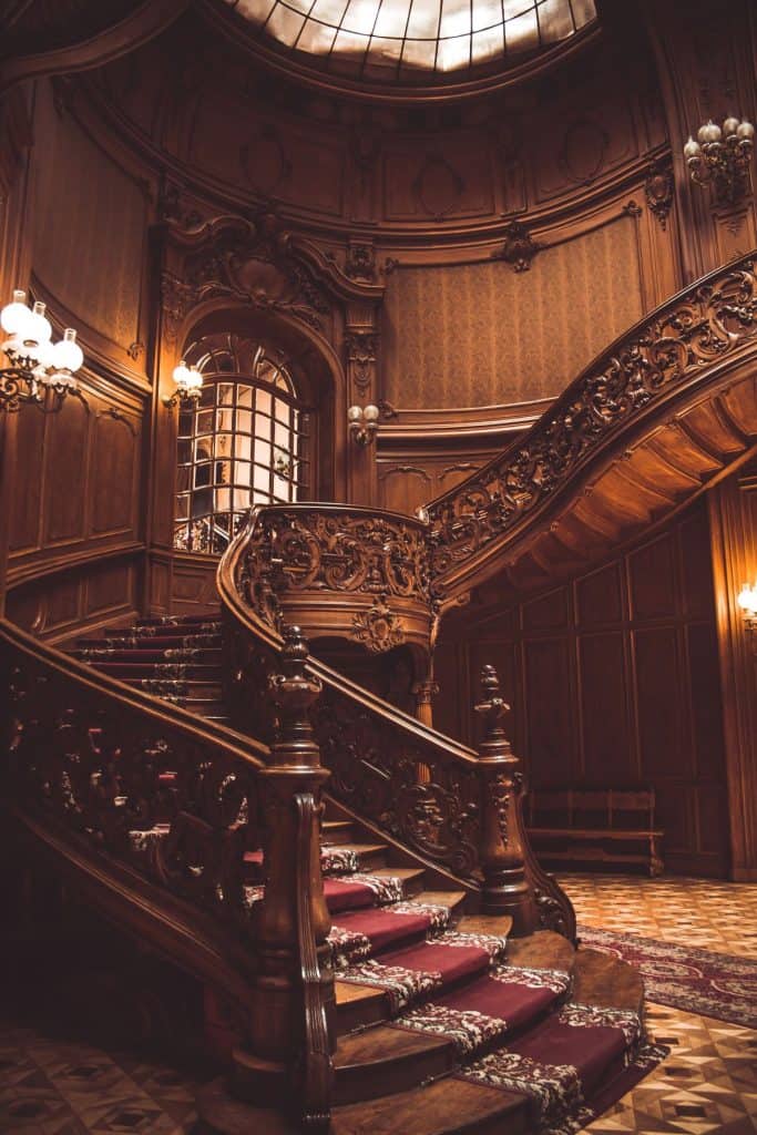 Royal Wooden Staircase with Spectacular Carvings