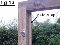 6ft High Fence Gate : Gate Stop