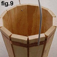 Decorative Wooden Bucket : Add the Handle