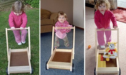 Wooden push cart for 2024 toddlers