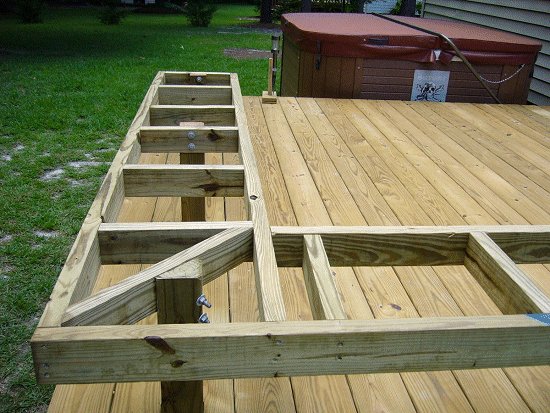 A Bench Seat To An Existing Deck, Wooden Deck Bench Ideas