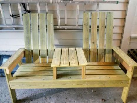 🔨 How to build a two seater bench with built in table out of 1x6 lumber ...