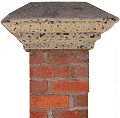 concrete post cap original