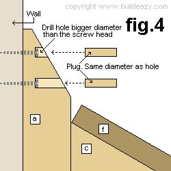 Wall Mounted Drawing Desk Plans : Fix Unit to the Wall