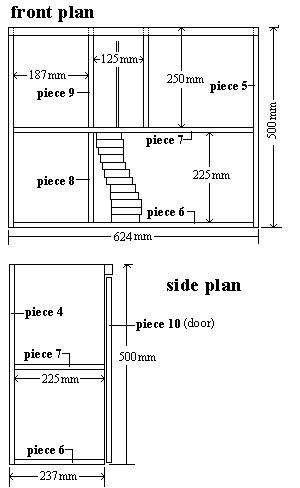 Dollhouse : Assembling the Walls, Floors and Doors - Metric Version