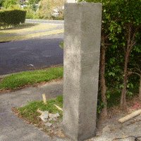 Concrete Gate Post : finished concrete post