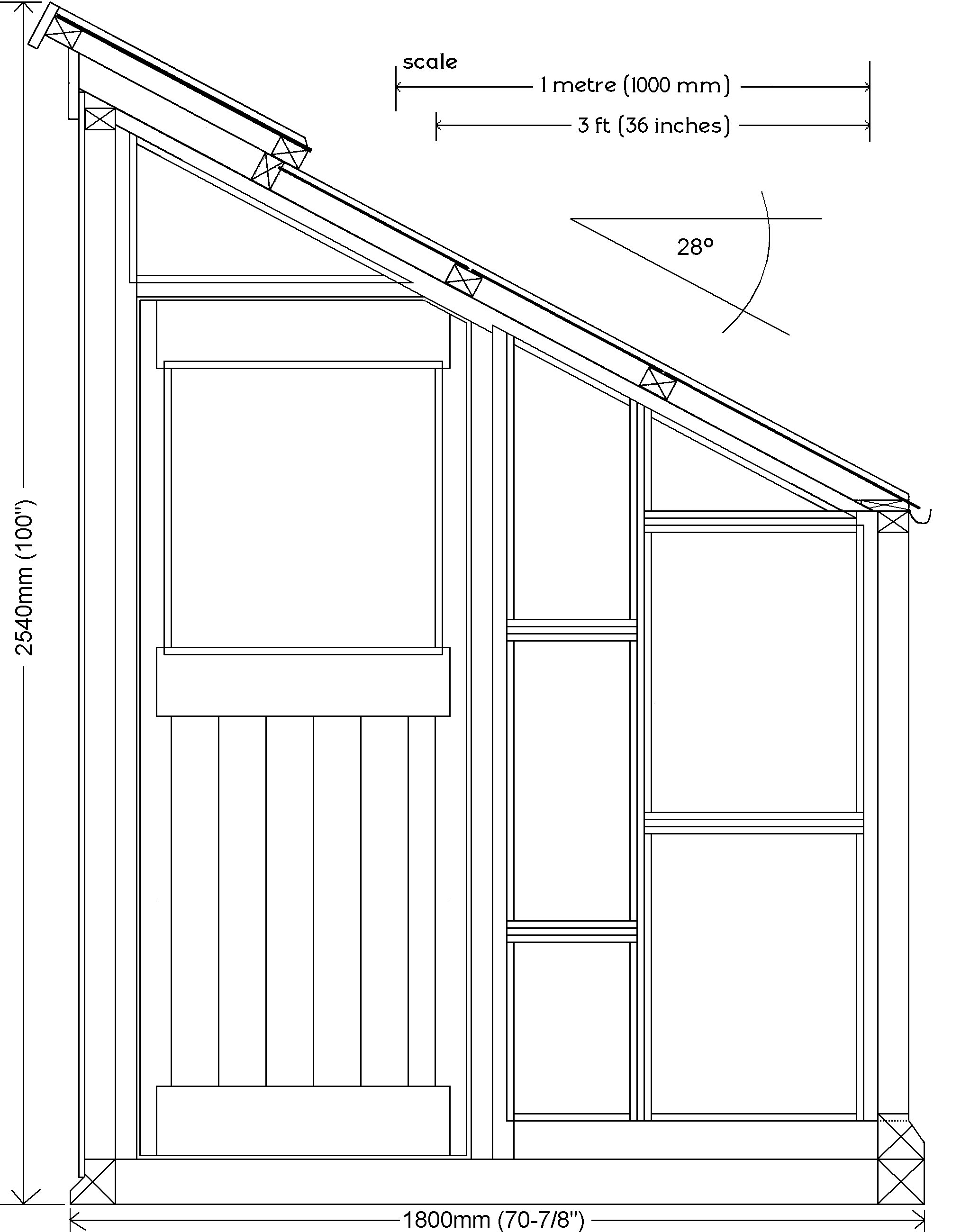 glasshouse plan front elevation