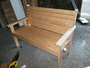 Bench Seat Plans : Fit the Armrest