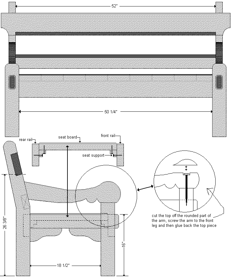 old style bench imp plans