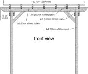 How to build a 10ft x 10ft (3m x 3m) Pergola