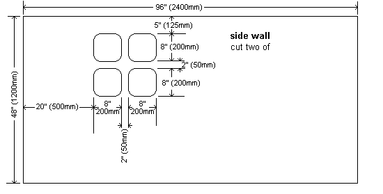 Plywood Playhouse Plan : Side Walls