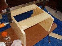 Step Stool : Fix the Stool sides to the Rerar Rails