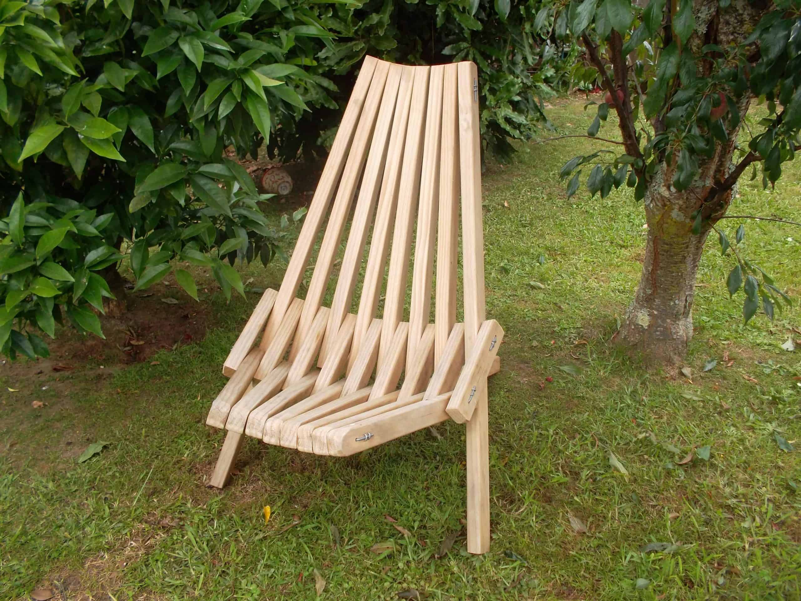 схема садового кресла из брусков