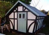 How to build a shed 10 x 10 Tudor style