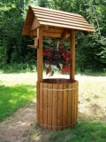 How to make a garden wishing well