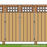 A trellis top gate