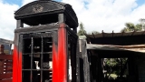 K2 Telephone Box burned down