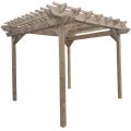 Build plans for a 10ft x 10ft (3m x 3m) Sturdy Pergola