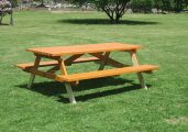 Traditional picnic table