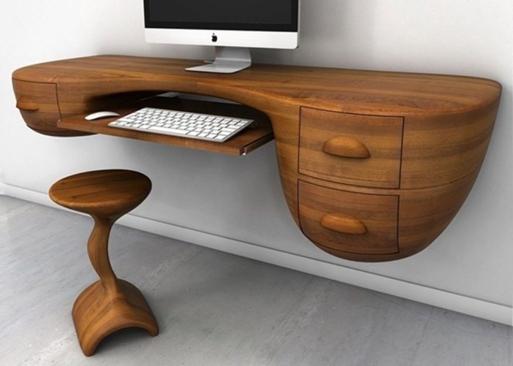 wooden desk