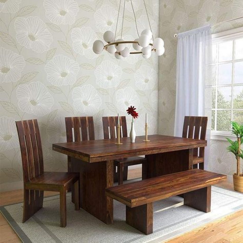 wooden dining table set